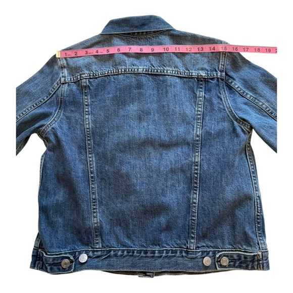 GAP - Medium Wash Denim Jacket - Size Petite Medium - Picture 9 of 11